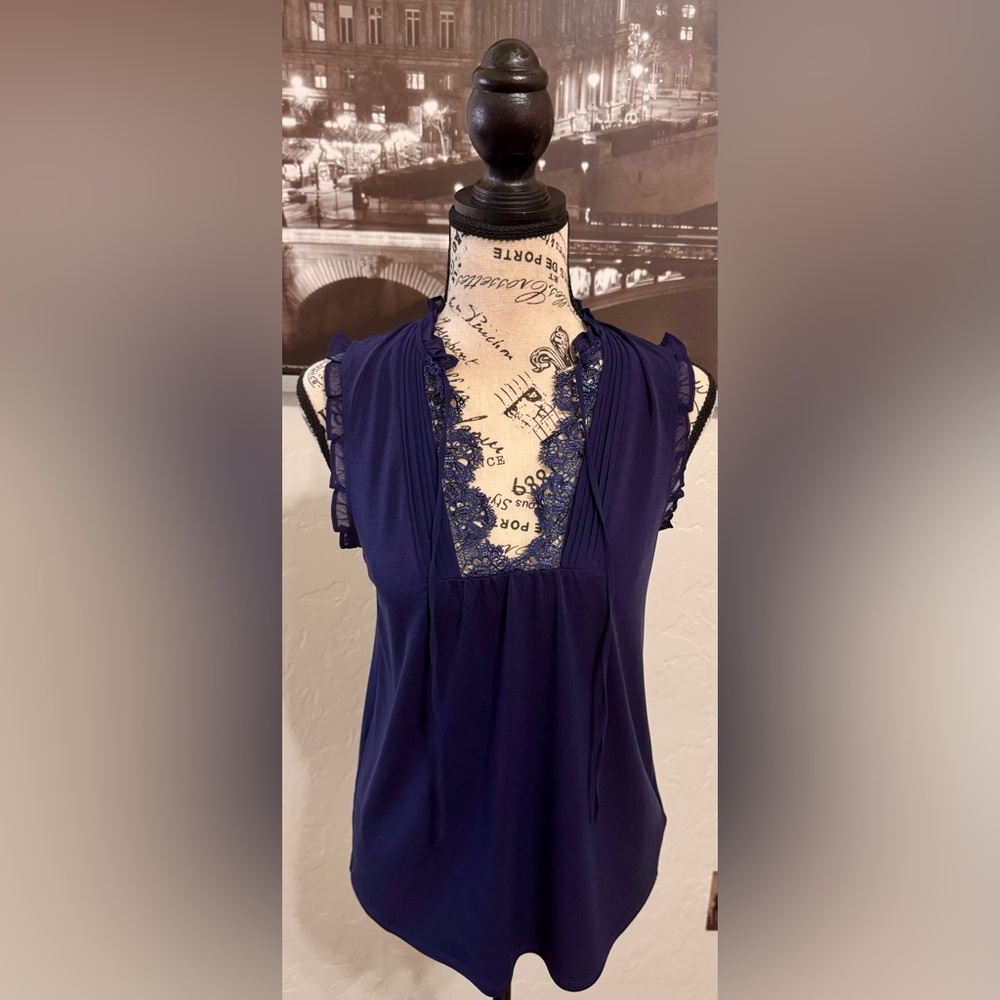 Express Sleeveless Navy Top Size XS